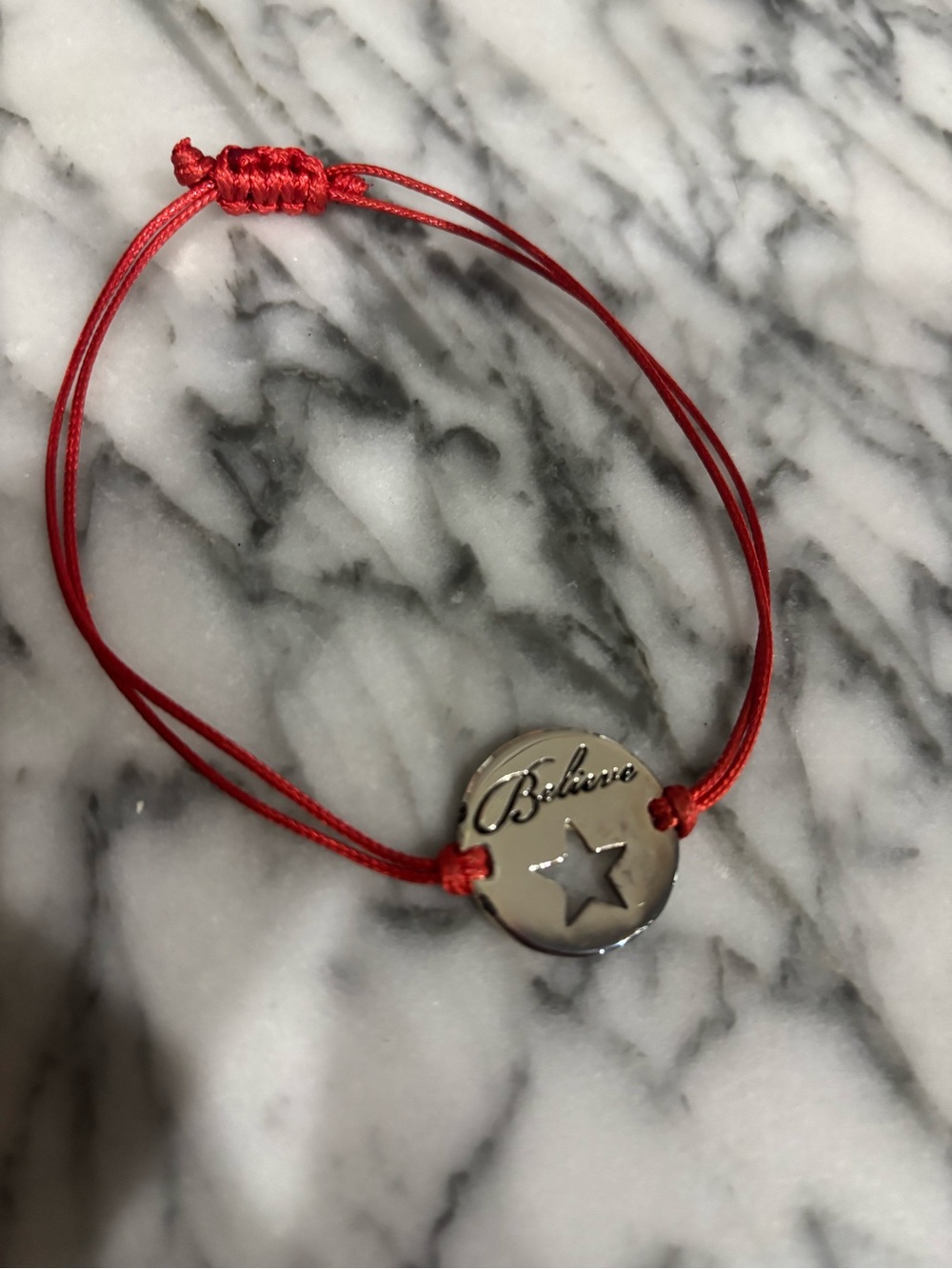 Macy’s Make-A-Wish Believe Red Slider Bracelet